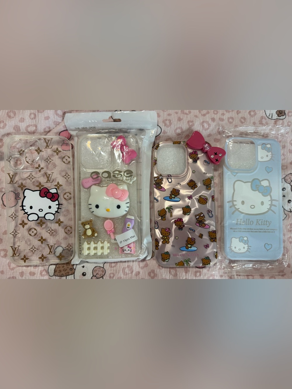 🆕 Nwot Hello Kitty iPhone 14 Promax phone cases (set)